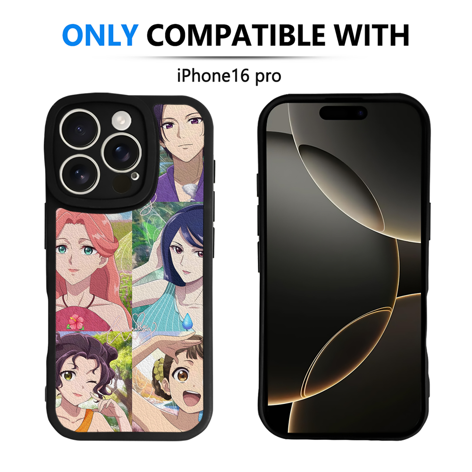 （画像用） 薬屋のひとりごと The Apothecary Diaries 【iPhone 16シリーズ対応】シリコンスマホケース（レザー調） 材質：シリコン